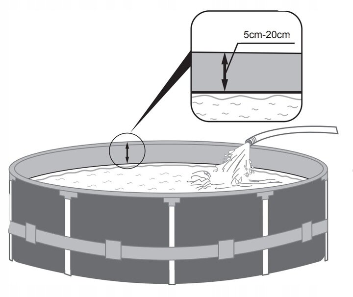 karkasinisbaseinasbestway305x305cm5e643kainareference belsilt Karkasinis baseinas Bestway 305x305 cm talpus ir tvirtas