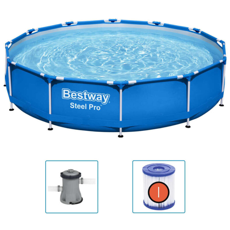 Karkasinis baseinas Bestway Steel Pro, 366x76cm, be filtro