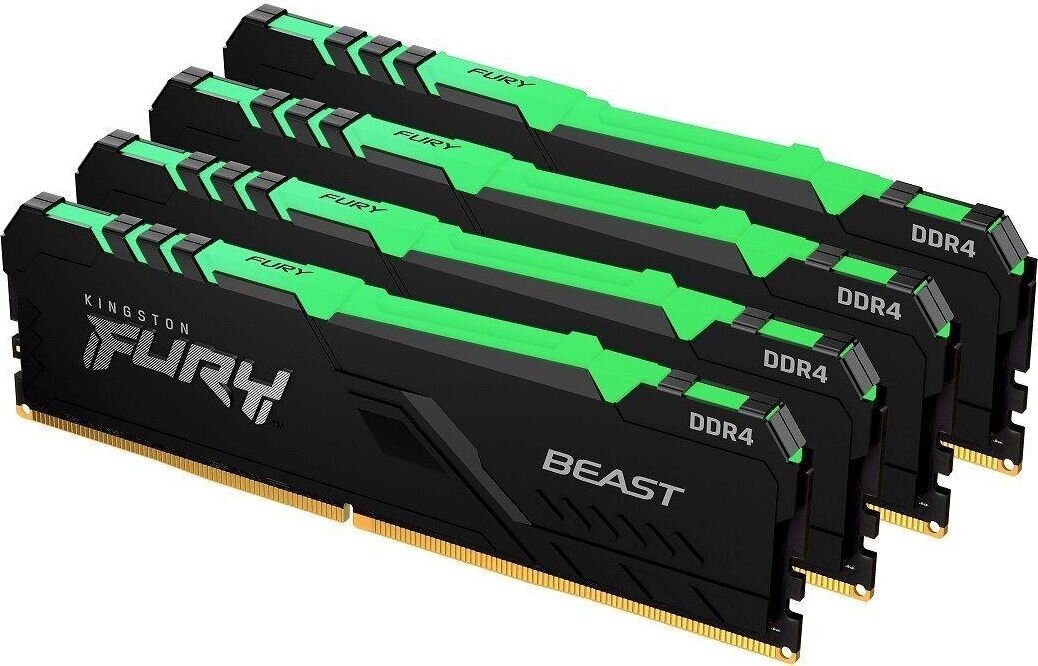 kingstonfurykf432c16bbak432reference  belsilt Kingston Fury Beast RGB DDR4 RAM 16GB  našumas ir stilius