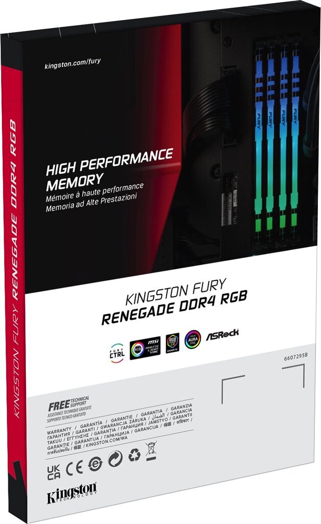 kingstonfurykf436c16rb1ak232kainareference  belsilt Kingston Fury Renegade DDR4 RAM 16GB  greita ir efektyvi atmintis
