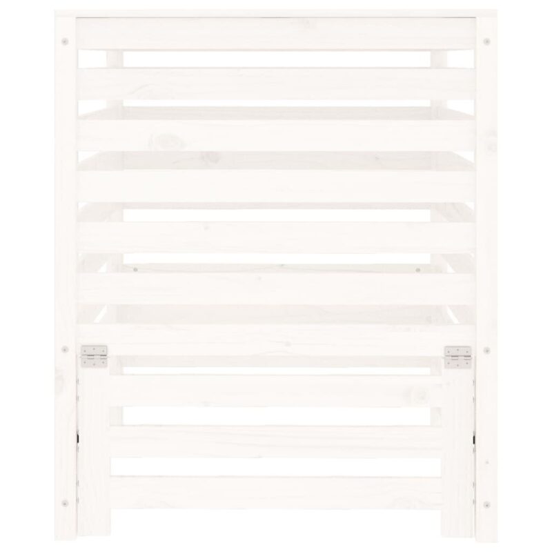 Komposto dėžė, 82,5x82,5x99,5cm, balta - Image 4