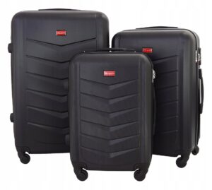 Lagaminų rinkinys Gravitt 92L, 62L, 35L, juodas
