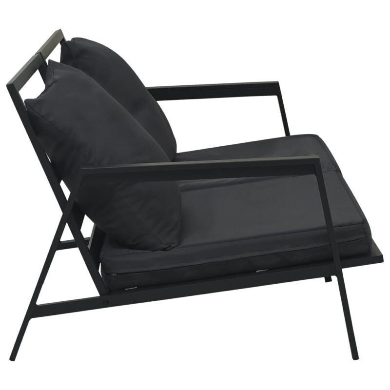 Lauko baldų poilsio komplektas VidaXL, pilkas - Image 4