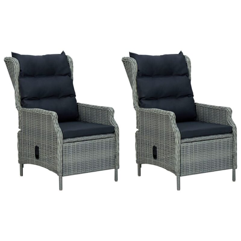 Lauko komplektas su pagalvėmis, 9 dalių, pilkas - Image 4
