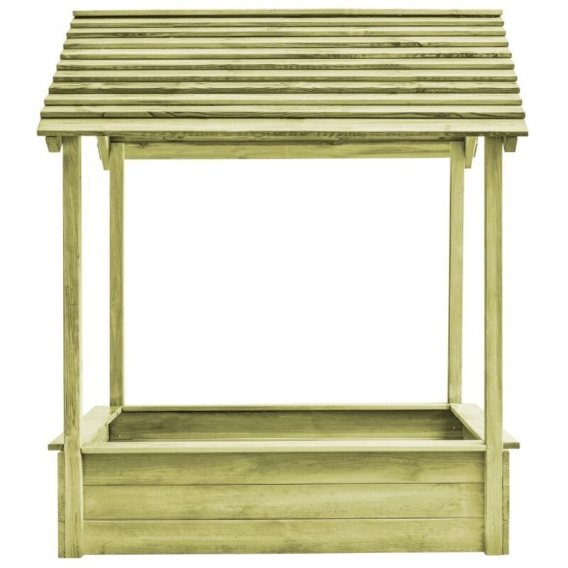Lauko smėlio dėžė su stogu, 128x120x145 cm - Image 3