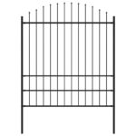 Juoda plieninė lauko tvora 17 m  tvirta ir saugi