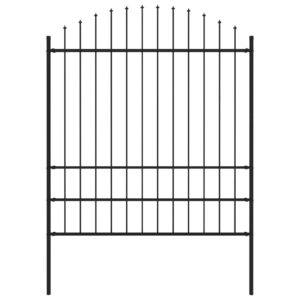 Juoda plieninė lauko tvora 17 m  tvirta ir saugi