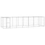 Lauko voljeras šunims su stogu 1694 m²  tvirtas ir saugus
