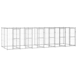 Lauko voljeras šunims su stogu 1452 m² galvanizuotas plienas