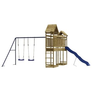 Medinis lauko žaidimų aikštelės komplektas vaikams 38 m
