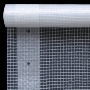 Leno tentai 2vnt 3x4m baltos spalvos atsparūs vandeniui