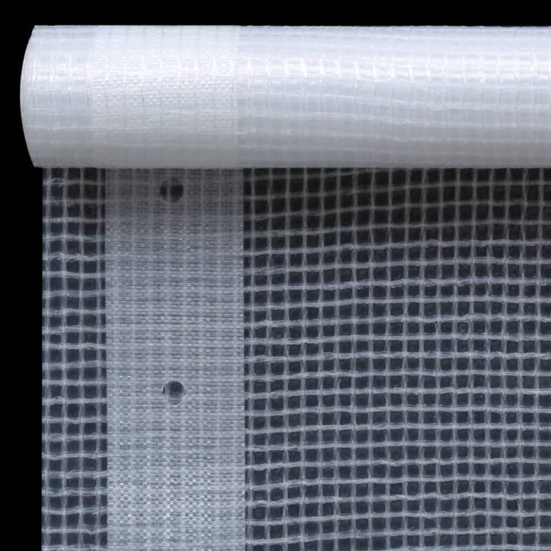 Leno tentai 2vnt 3x4m baltos spalvos atsparūs vandeniui