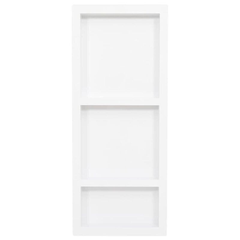 Lentyna dušo nišai vidaXL, 41x99x9 cm, matinė balta - Image 2