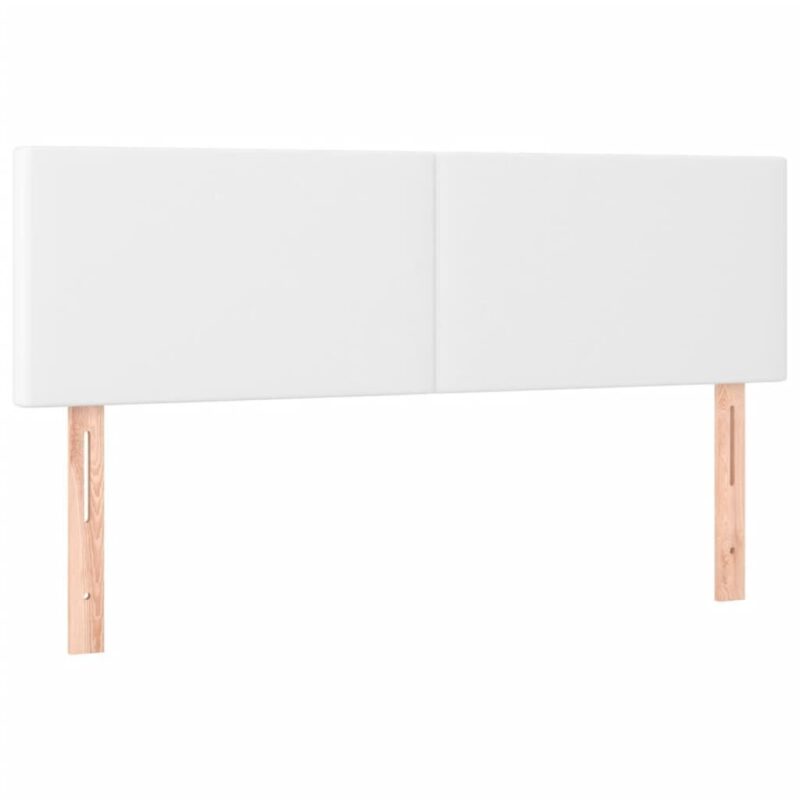 Balta lova su spyruoklėmis ir čiužiniu 140x190 cm  vidaXL