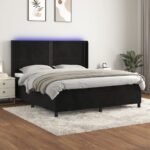 Lova vidaXL 160x200 cm juoda  patogumas ir stilius