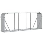 Malkų stovas VidaXl 234x45x100 cm pilkas  tvirtas ir talpus