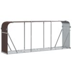 Tvirtas VidaXl malkų stovas 234x45x100 cm rudas  belsilt