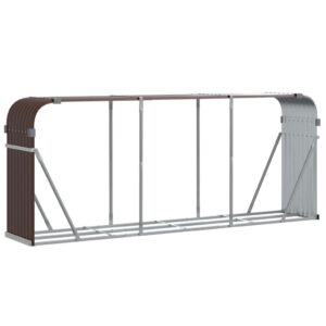 Tvirtas VidaXl malkų stovas 234x45x100 cm rudas  belsilt