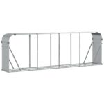 Malkų stovas VidaXl 300x45x100 cm pilkas  tvirtas ir patvarus