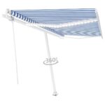 markizesuledvejojutikliu400x300cmmelyna281d2reference belsilt Ištraukiama markizė su LED ir vėjo jutikliu 400×300 cm