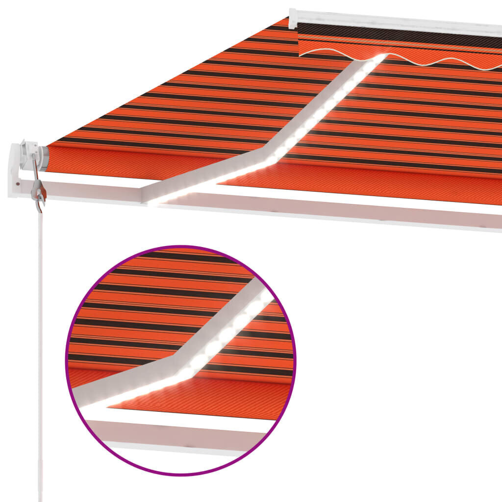 markizesuledvejojutikliu600x300cmoranzine5fc26atsiliepimaireference  belsilt Markizė su LED ir vėjo jutikliu 600×300 cm oranžinė