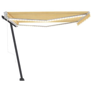 Markizė su LED ir vėjo jutikliu 400x300 cm  patvari lauko markizė