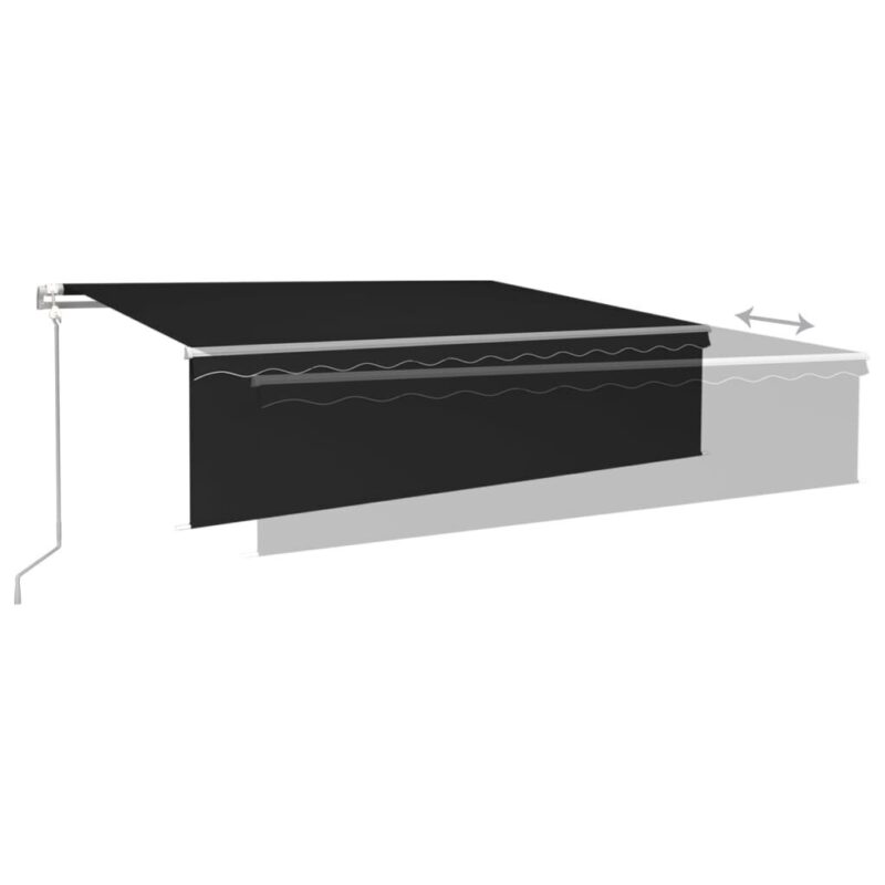 Markizė vidaXL 600×300 cm pilka  patvari ir reguliuojama
