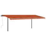Rankinė vidaXL oranžinėruda markizė  patvari lauko apsauga