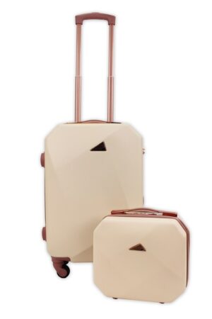 Mažas lagaminas Shellbe Diamond S smėlio | Belsilt