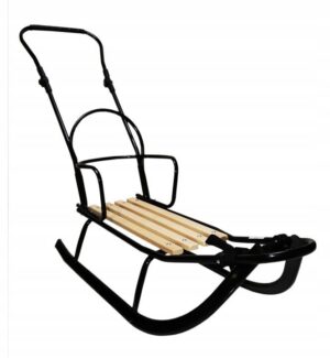 Metalinės rogutės su atlošu ir rankena Matpol Winnie Dodo