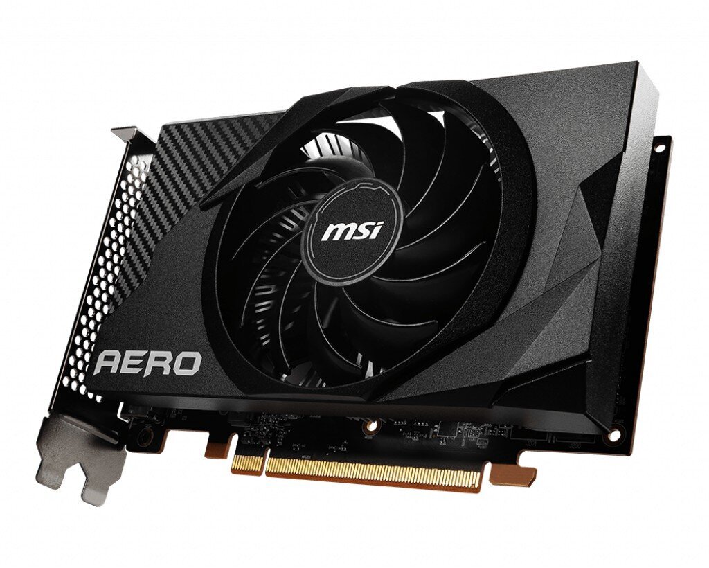 msivgarx64004gbaeroitx3d3ffkainareference  belsilt MSI VGA RX6400 4GB AERO ITX  AMD vaizdo plokštė ITX