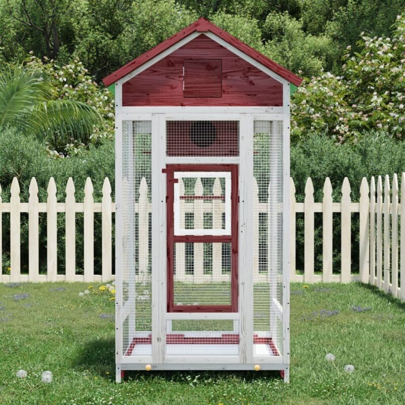 Namelis paukščiams vidaXL 91,5x53x170 cm – saugus ir erdvus