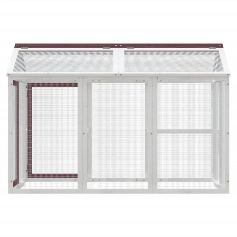 VidaXL paukščių narvas 141x94x104 cm iš pušies medienos