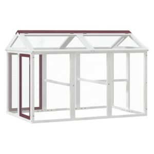 VidaXL paukščių narvas 141x94x104 cm iš pušies medienos