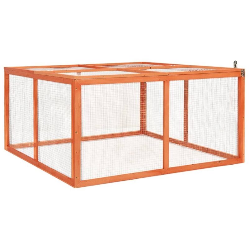 Narvas triušiams, 124x120x60cm, Ruda - Image 4