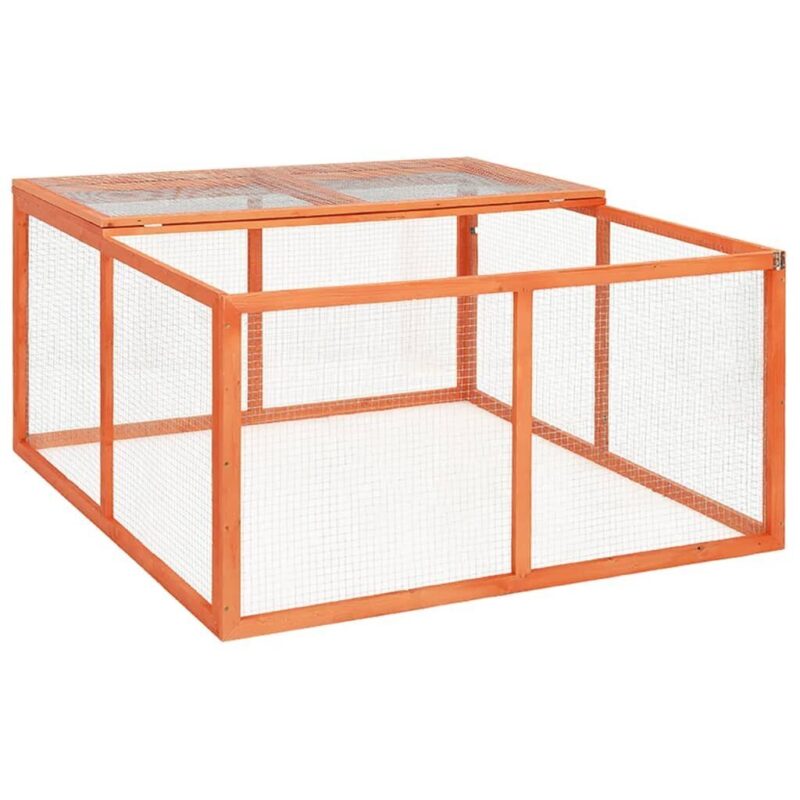 Narvas triušiams, 124x120x60cm, Ruda