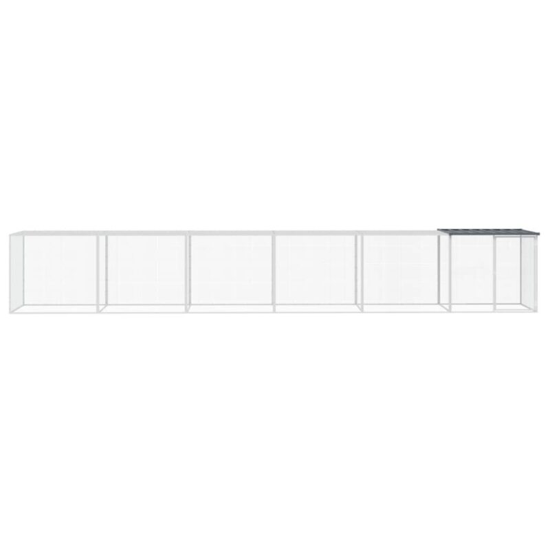 Patvarus viščiukų narvas su stogu 603x98x90 cm – belsi.lt