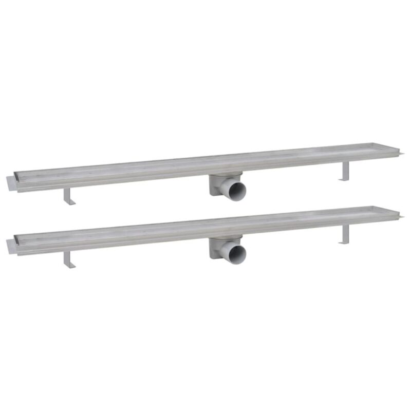 Pailgi dušo latakai 2 vnt 1030x140mm nerūdijantis plienas
