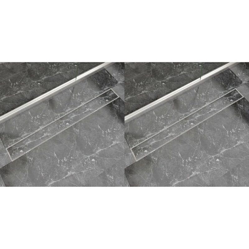 Pailgi dušo latakai 2 vnt 1030x140mm nerūdijantis plienas