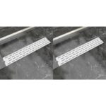 Pailgi dušo latakai 630x140 mm rinkinys 2 vnt  belsilt
