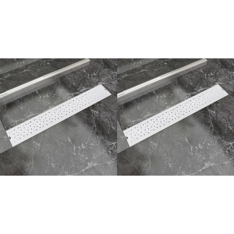 Pailgi dušo latakai 730x140 mm 2 vnt   nerūdijantis plienas