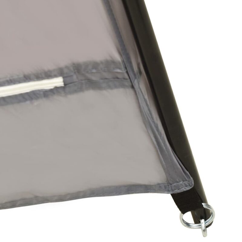 Palapinė baseinui 660x580x250 cm pilka su UV apsauga Belsi.lt