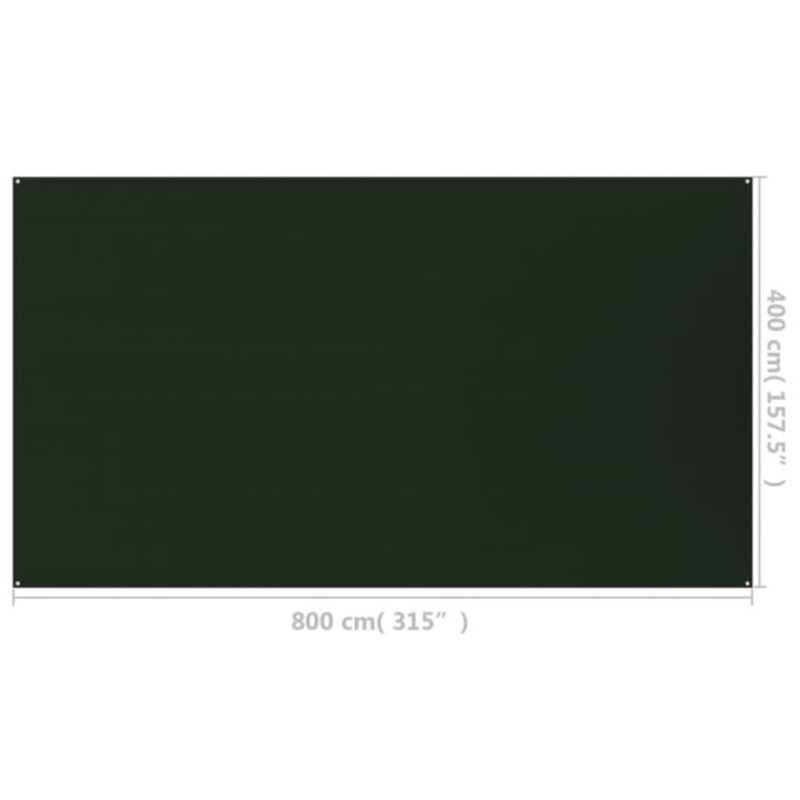 Palapinės kilimėlis vidaXL, 400x800cm, tamsiai žalios spalvos - Image 8