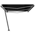 Pastatoma automatinė markizė 600×350 cm juoda Antracito