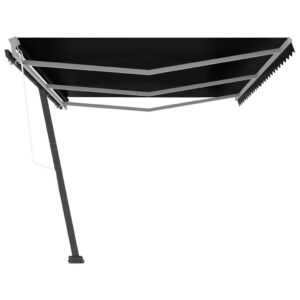 Pastatoma automatinė markizė 600×350 cm juoda Antracito