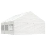 pavesinevidaxl669x588x375mbaltacopyoffa743reference belsilt Pavėsinė vidaXL 669×588×375 m balta patvari lauko konstrukcija