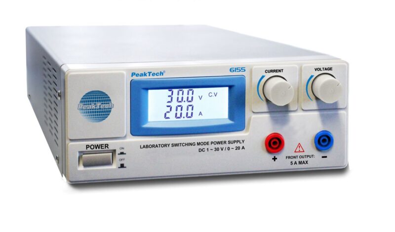 PeakTech® P 6155 laboratorinio perjungimo režimo maitinimo šaltinis - Image 2