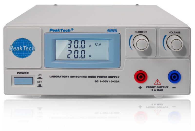 PeakTech® P 6155 laboratorinio perjungimo režimo maitinimo šaltinis