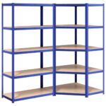 plieninesmedinessandeliavimolentynosmelynos2vnt57c56kainareference belsilt Plieninės medinės sandėliavimo lentynos mėlynos 2 vnt