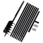 plieninis15cmzemesgraztassurankena3f79dreference belsilt Plieninis 15 cm žemės grąžtas su rankena ir ilgintuvais 9 m